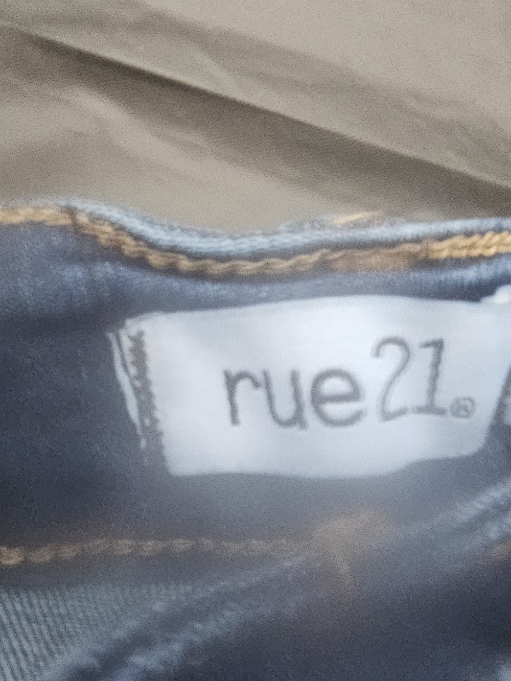 Rue21 Dark Blue Jean Shorts with Contrast Stitching